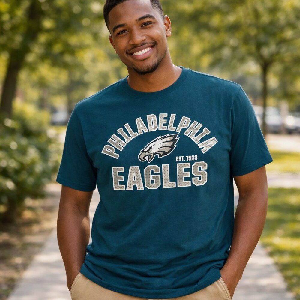 NEW NFL Philadelphia Eagles Graphic T-Shirt Men’s XS Green